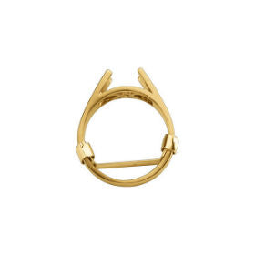 Classic 14k Gold Metal Ring Guard Set of Four