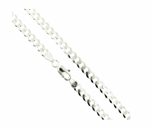 Sterling Silver 4mm Cuban Link Chain